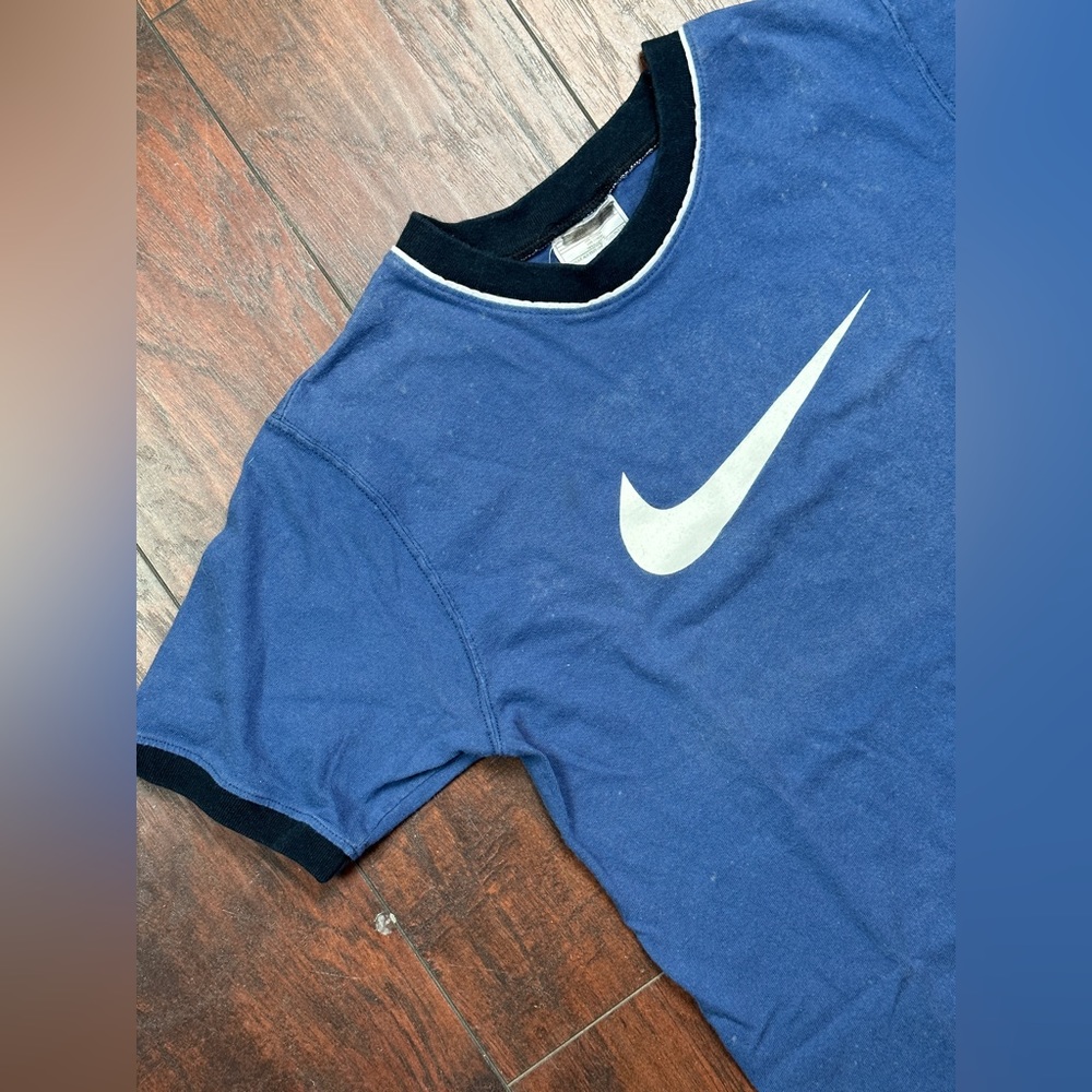 90s Big swoosh Nike ringer t shirt